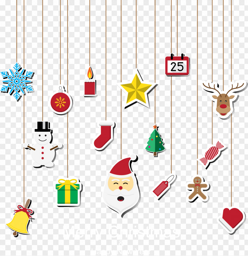 Vector Christmas Article Accessories Ornament Clip Art PNG