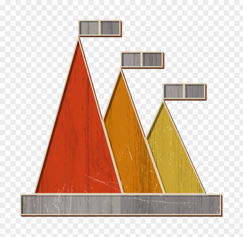 Business And Office Icon Graph Pyramid Chart PNG