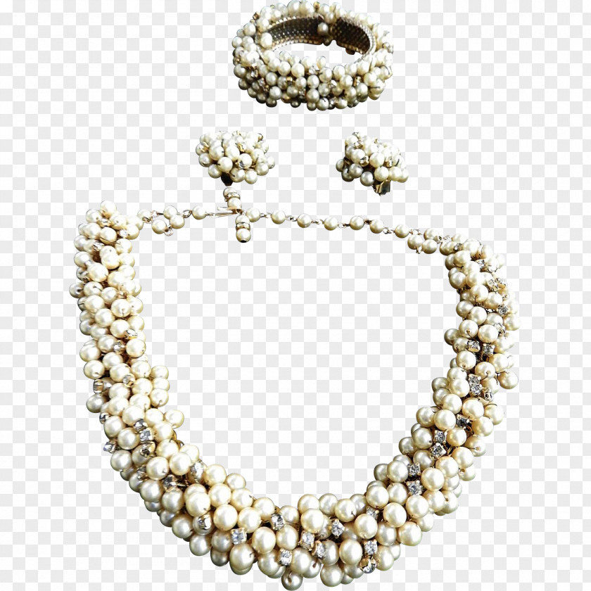 Necklace Pearl Earring Parure Bracelet PNG