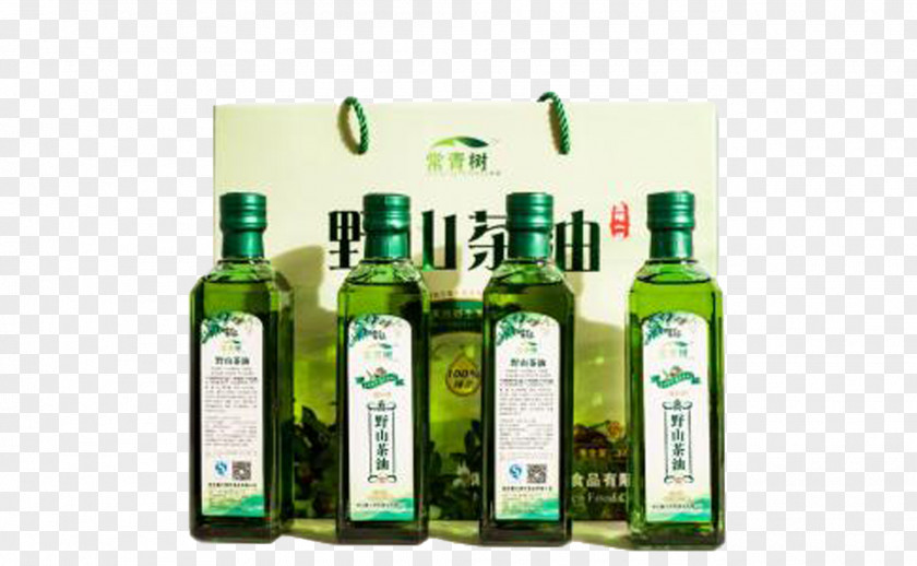 Camellia Seed Oil Tea Olive Oleifera Liqueur Glass Bottle PNG