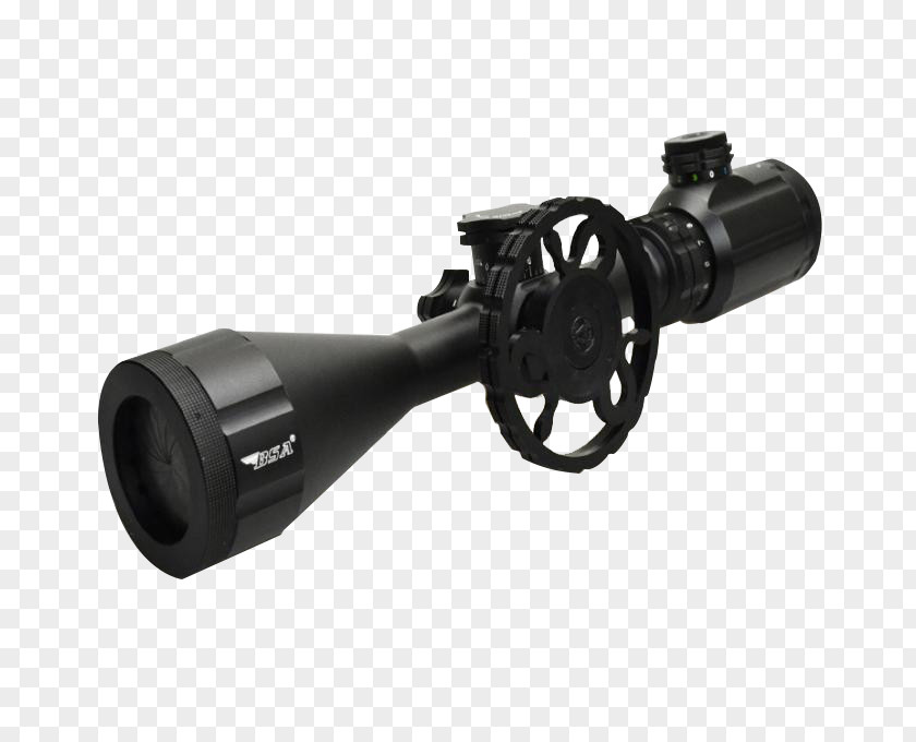 Firearm Telescopic Sight Sniper Rifle PNG sight rifle, Free two-way buckle large magnification sniper rifle clipart PNG