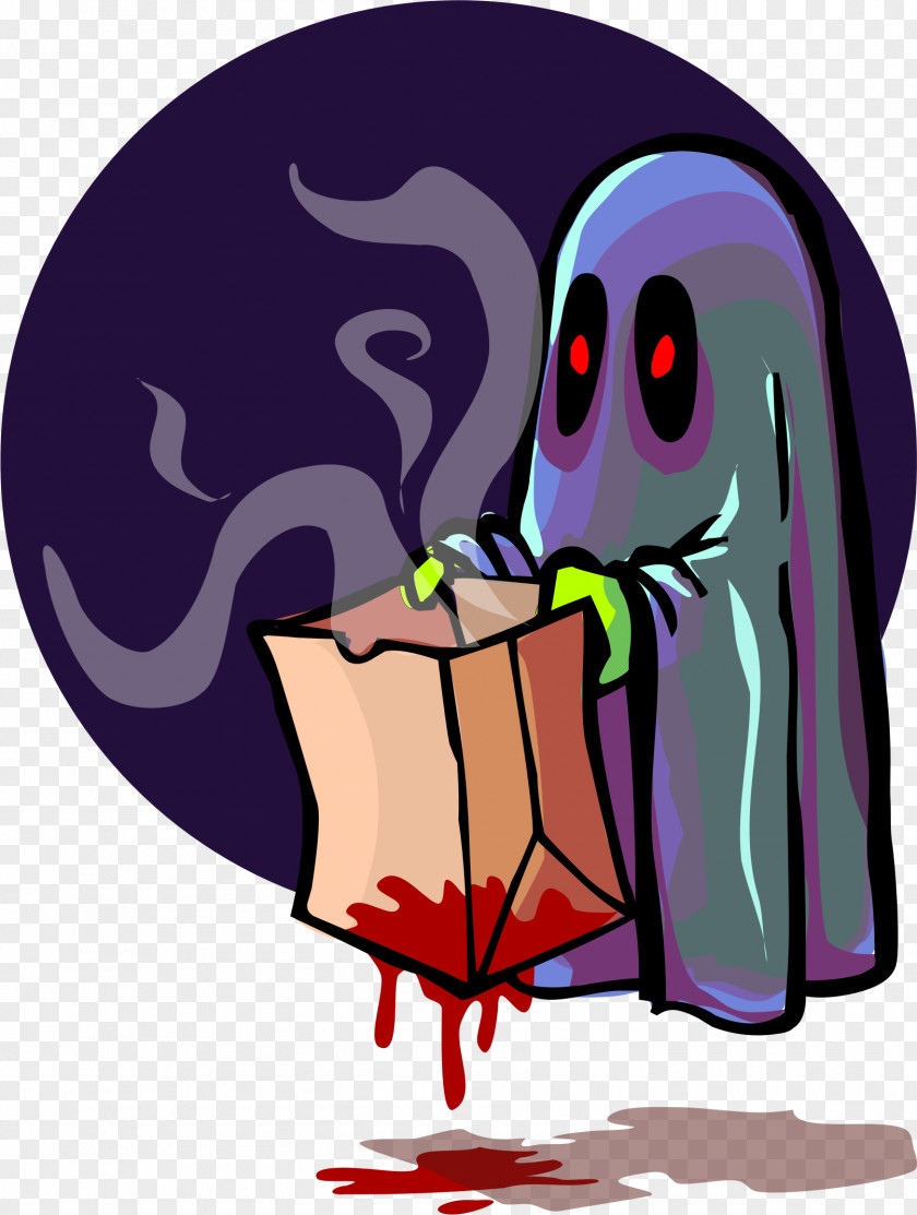 Ghost Trick-or-treating Halloween Party Clip Art PNG