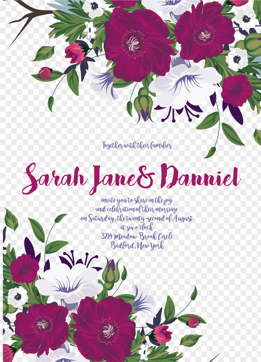 Vector Paper Bottom Plate Material Wedding Invitation PNG