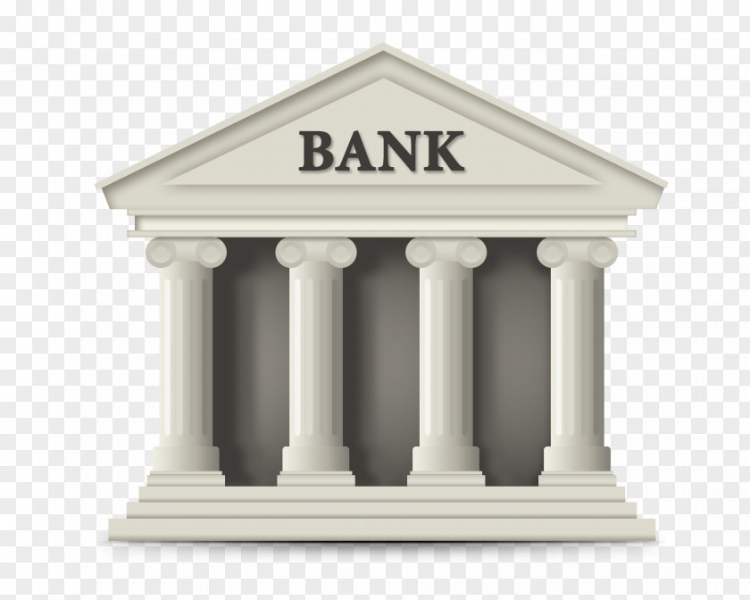 White Bank Building Online Banking Finance Icon PNG