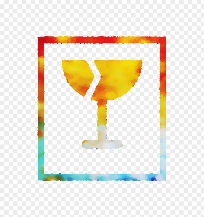 Wine Glass Yellow Rectangle PNG