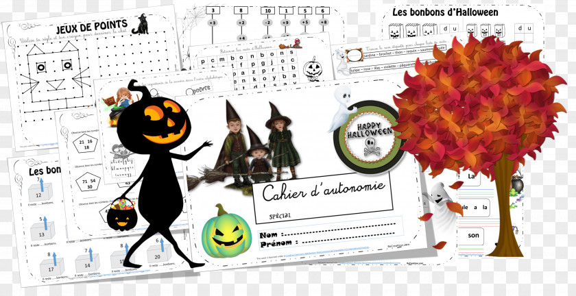 Semaine 1 Illustration Notebook Countertop Paper Halloween PNG