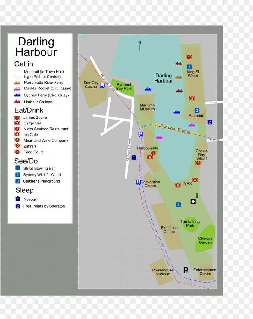 Map Darling Harbour Port Jackson Sydney Bridge King Street, Street Wharf PNG