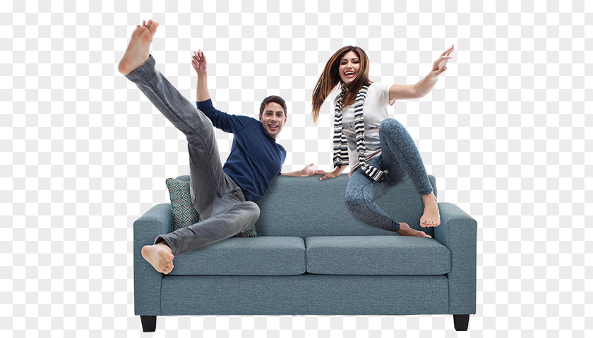 People Sitting On A Couch Sofa Bed John Cootes Furniture PNG