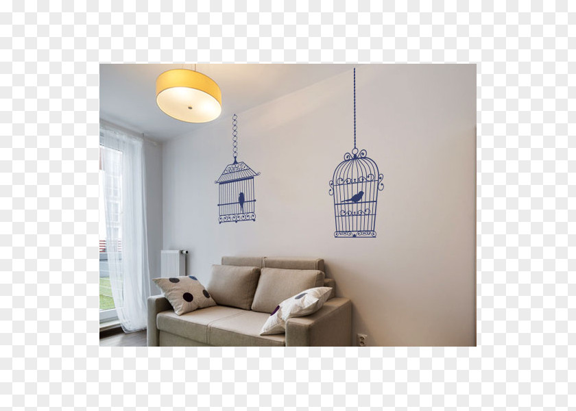 Bird Cage Sticker Wall Painting PNG