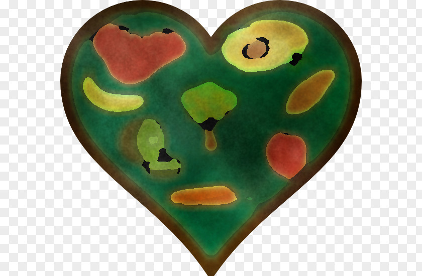 Heart Green Pattern PNG