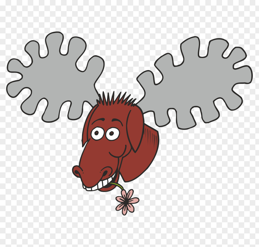 Moose Head Kilobyte Clip Art PNG