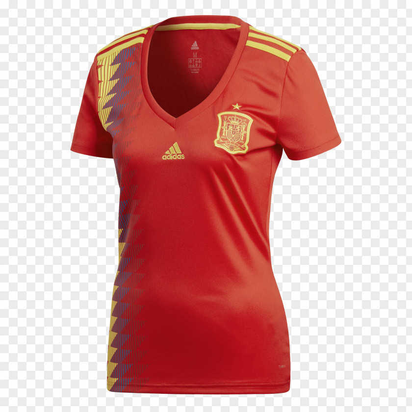 Num 25 Jersey 2018 World Cup Spain National Football Team T-shirt Adidas PNG