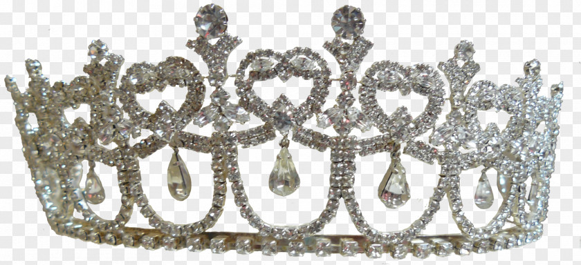 Pink Crown Tiara Of Queen Elizabeth The Mother Imitation Gemstones & Rhinestones Diadem PNG