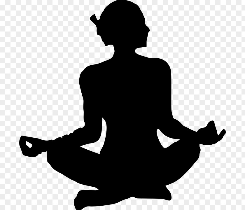 Zen Sitting Yoga Asento Lotus Position Silhouette PNG