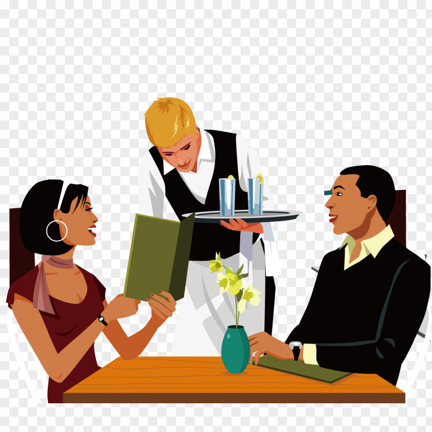 Eat The Couple Restaurant Eating Meal Illustration PNG