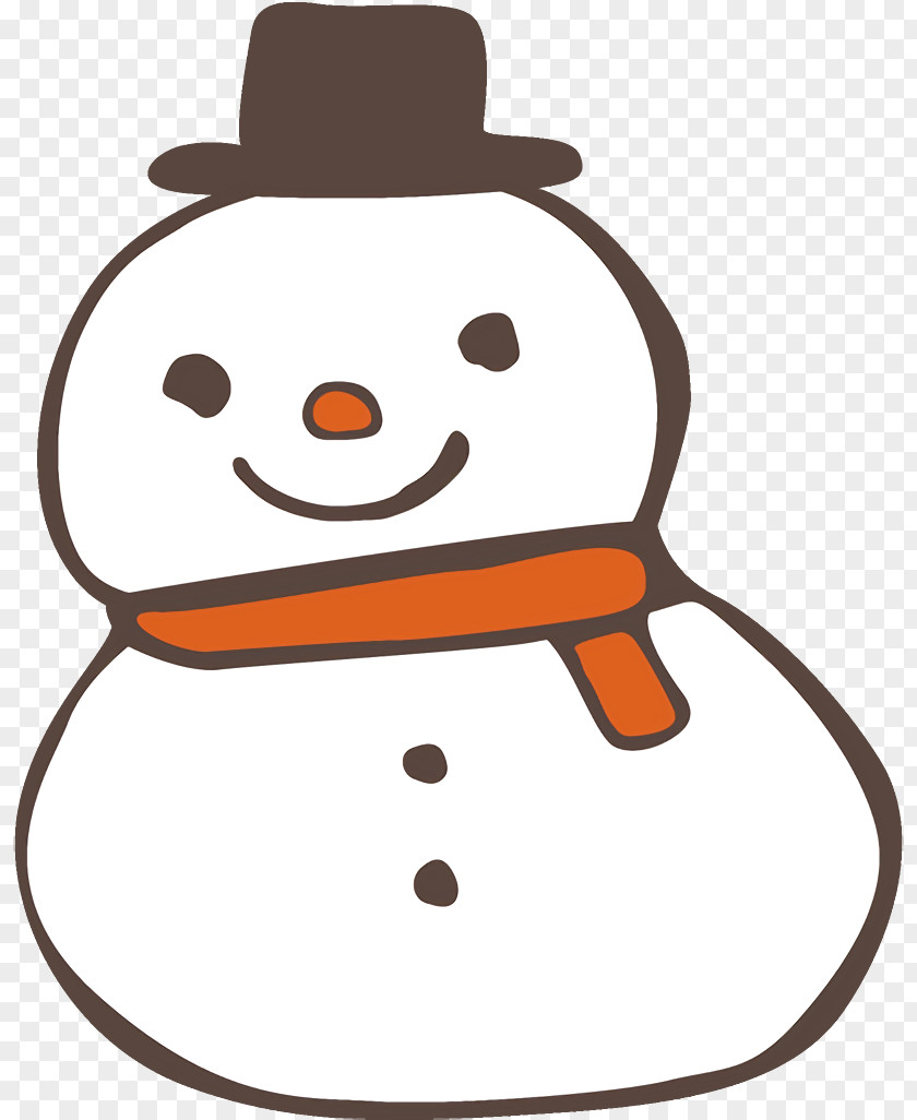 Smile Nose Snowman PNG