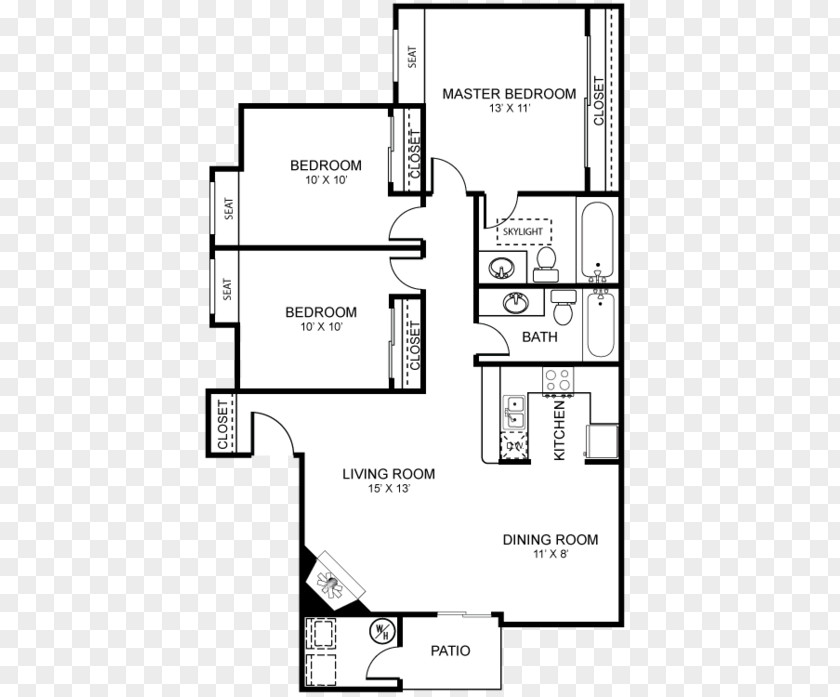 2D Floor Plan Martinique Bay Apartments Green Valley House PNG