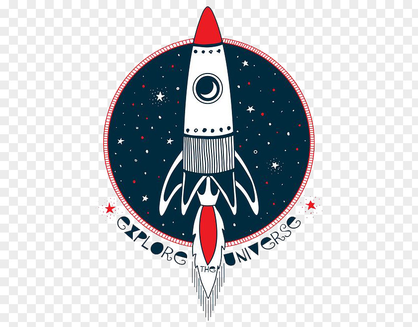Cartoon Rocket Astronaut Illustration PNG