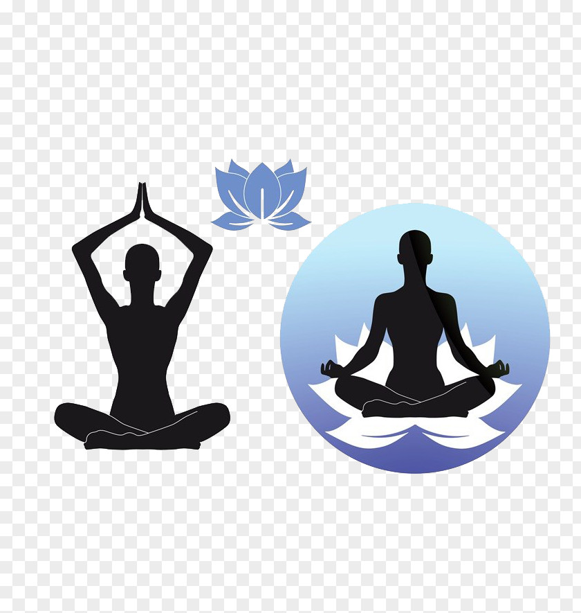 Hand-painted Lotus Meditation Yoga Position Stock Photography Clip Art PNG