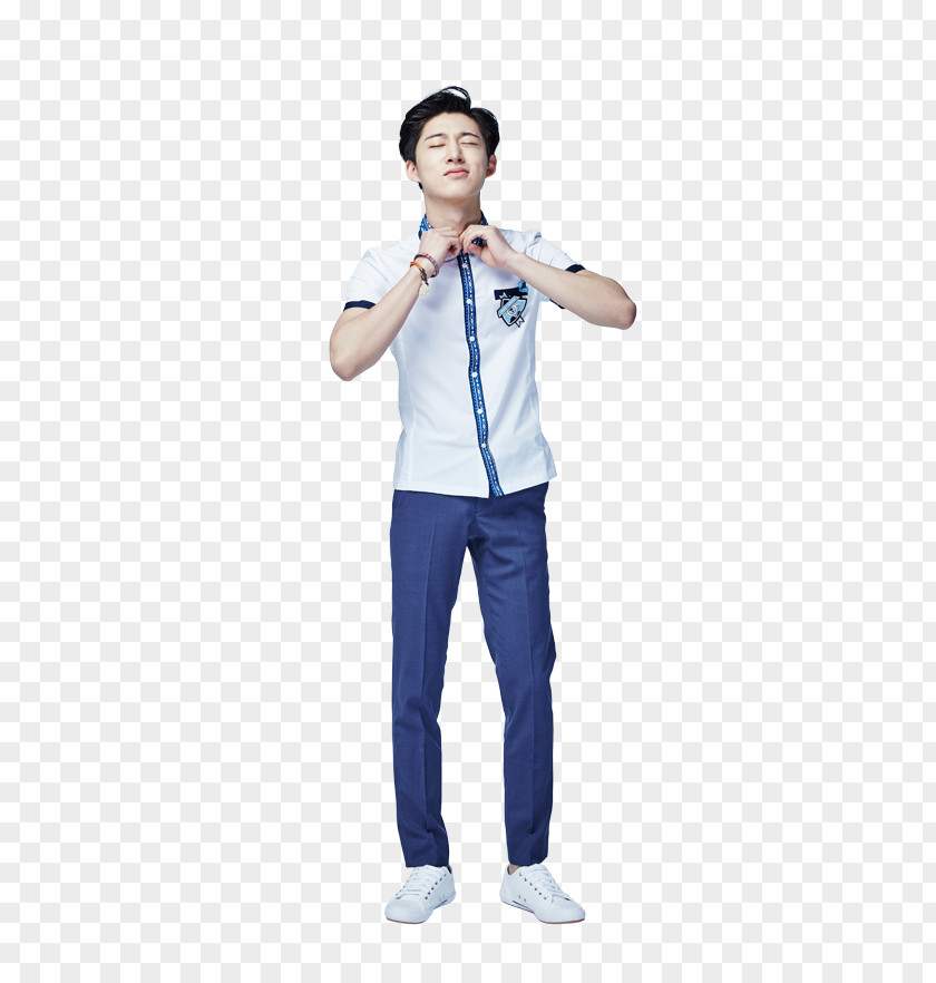 Ikon Hanbin Sleeve T-shirt Uniform Shoulder PNG