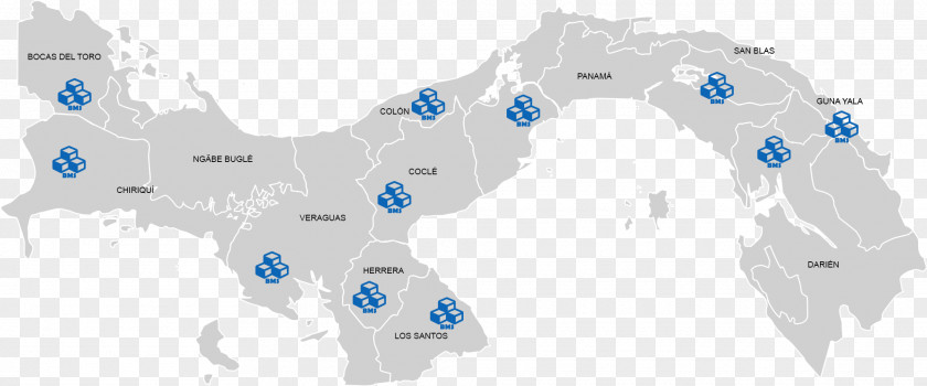 Map Caribbean Panamanian General Election, 2014 PNG