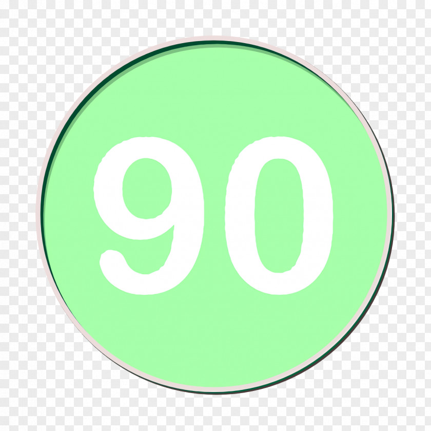 Numbers Icon Ninety PNG