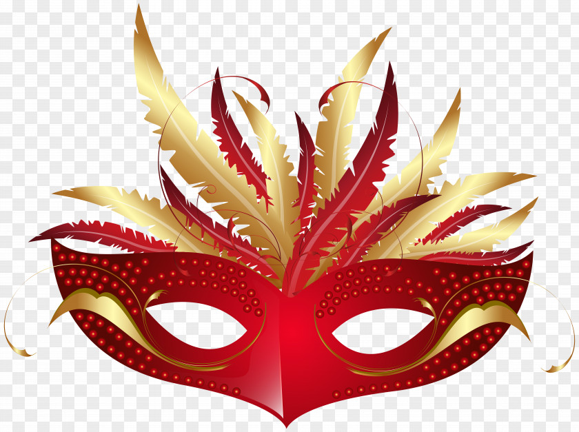 Red Carnival Mask PNG Transparent Clip Art Image Blacks And Whites' PNG