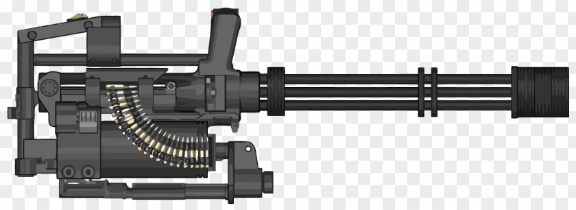 Vector Machine Gun Heavy Weapon Firearm Barrel PNG