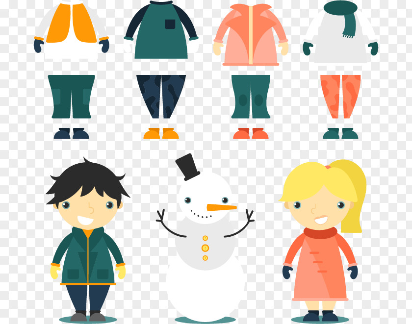 Winter Children's Clothing Design Boy Designer Clip Art PNG