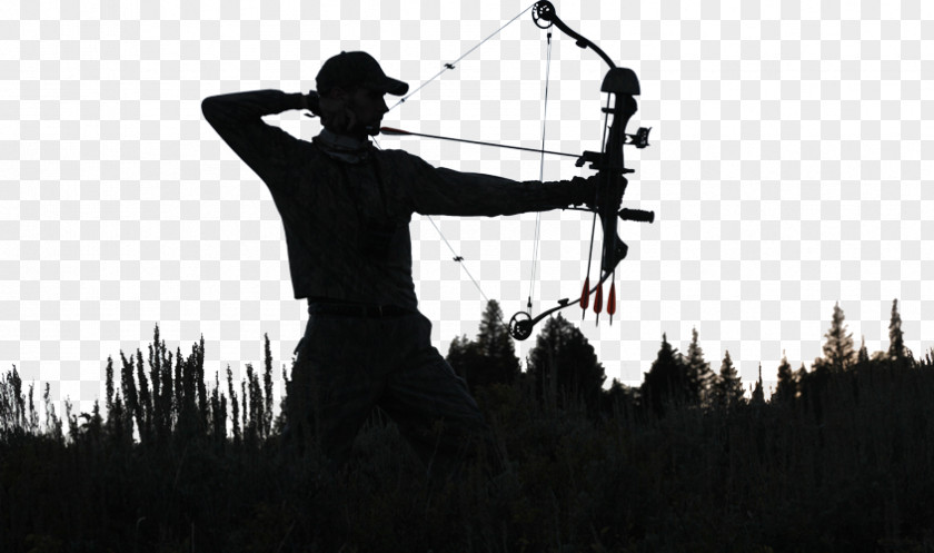 Archery Shadow Bow And Arrow Bowhunting Deer Hunting PNG