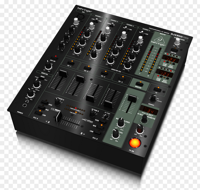 Audio Mixers BEHRINGER PRO MIXER DJX900USB DJ Mixer Disc Jockey PNG