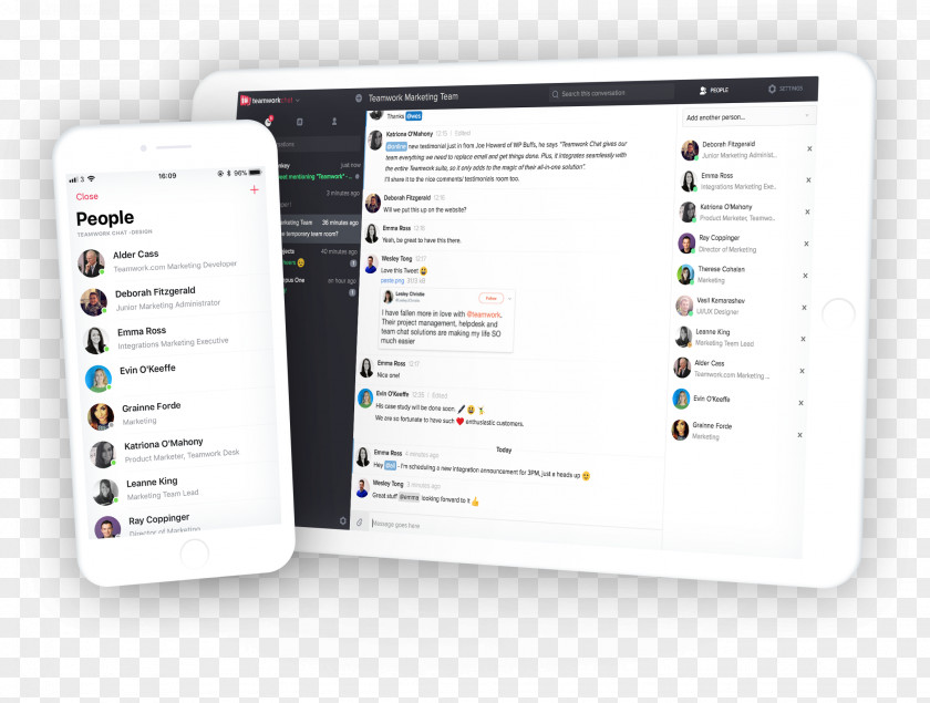 Chatscreen Teamwork.com Computer Software Slack Project Management Online Chat PNG