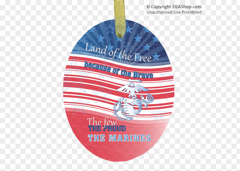 Land Of The Free Because Brave Christmas Ornament Product Day PNG