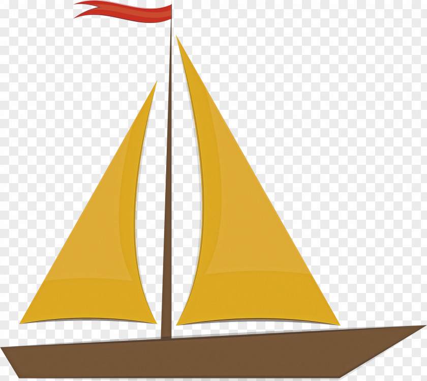 Boat Sailboat Triangle Yellow Meter PNG