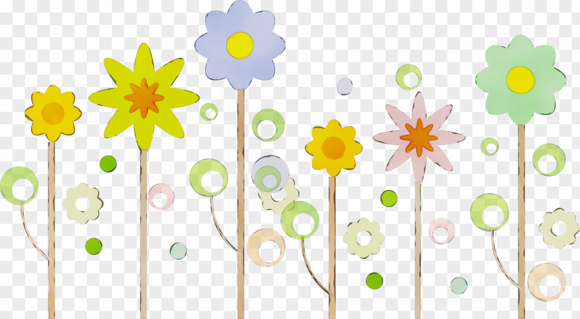 Cut Flowers Daisy Background PNG