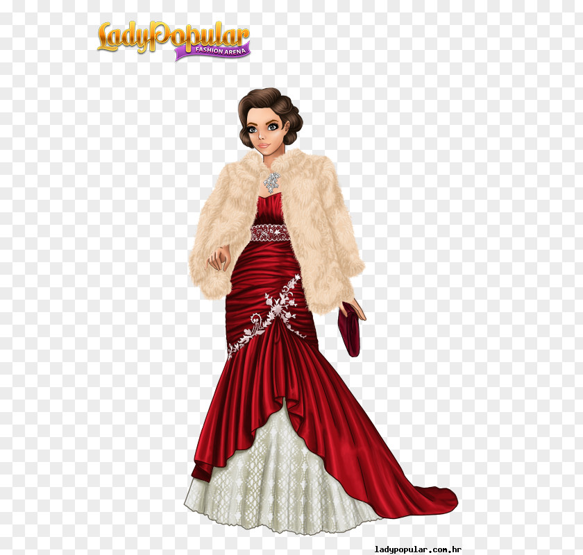 Dress Lady Popular Robe Gown Fashion PNG