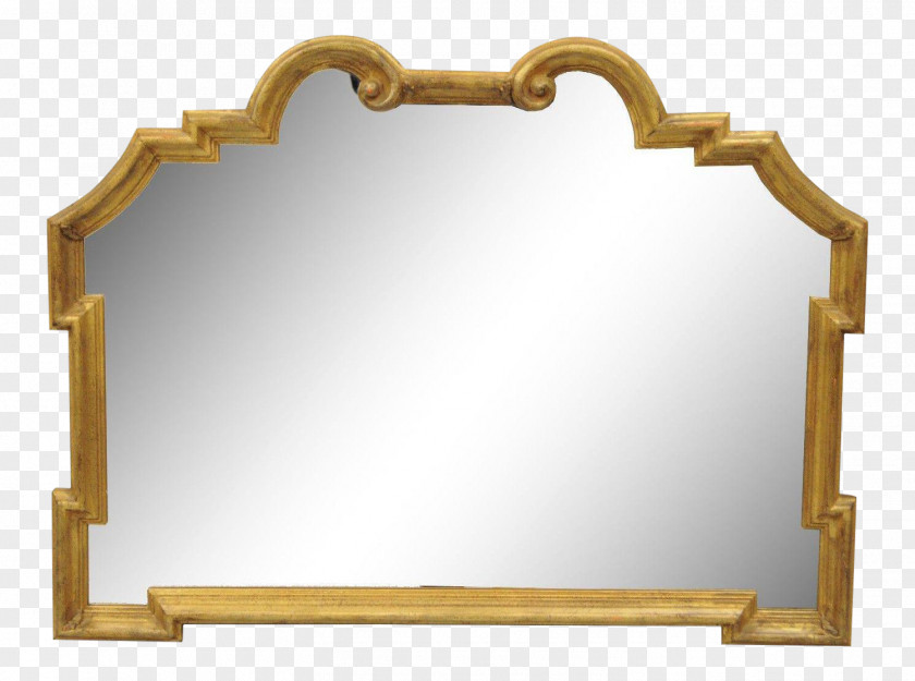 Mirror Hollywood Regency Wood Carving Architecture PNG