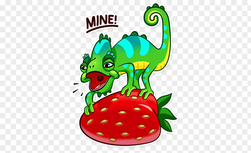 Sticker Chameleons Cartoon Clip Art PNG