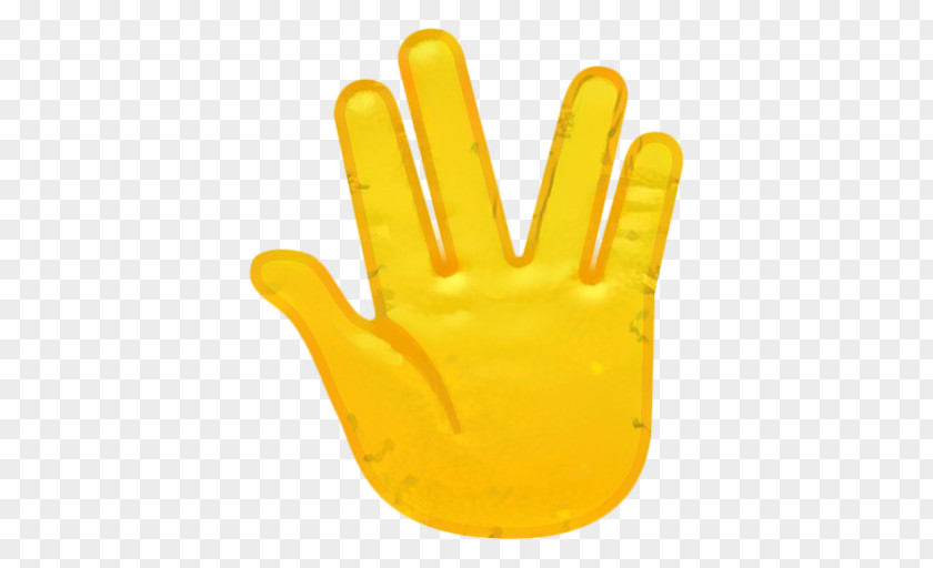 Gesture Hand Yellow Background PNG