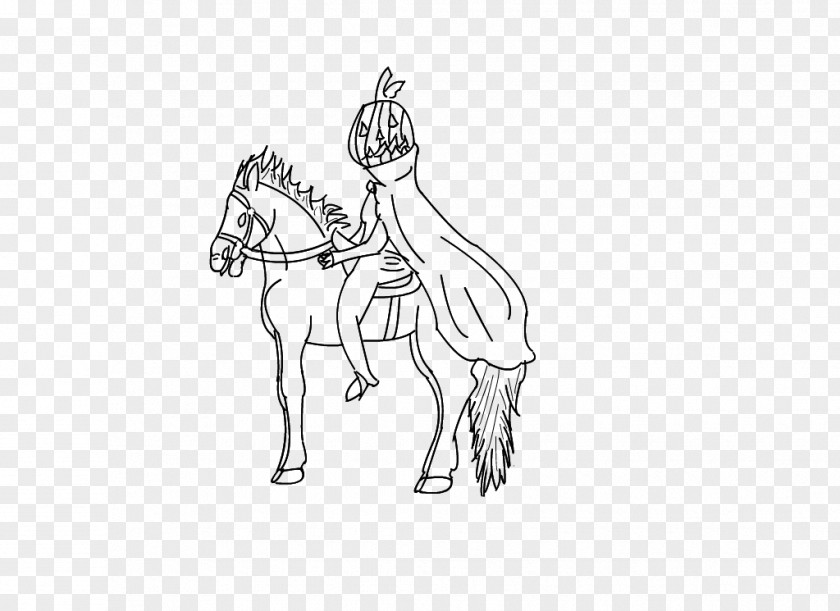 Manip Mule Mustang Sketch Drawing Illustration PNG