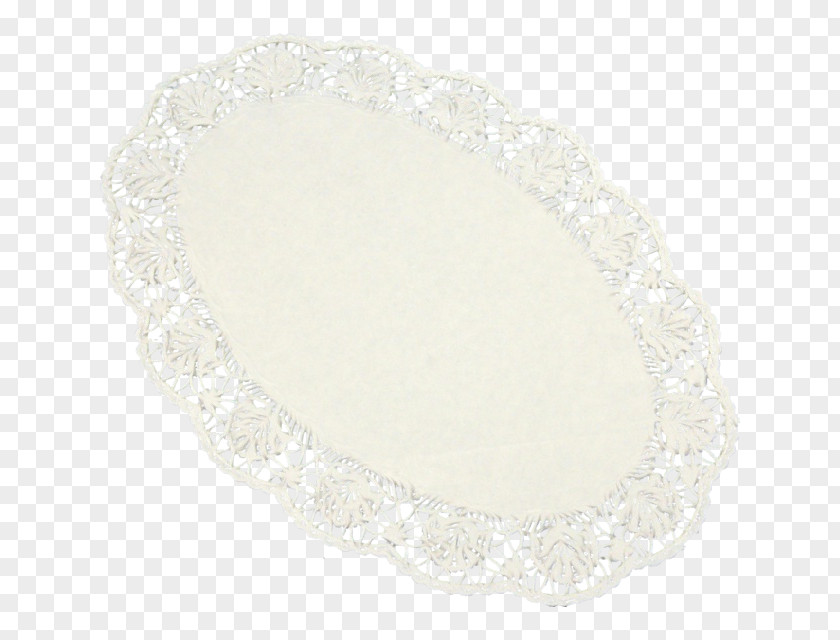 Oval Doily Watercolor Background PNG