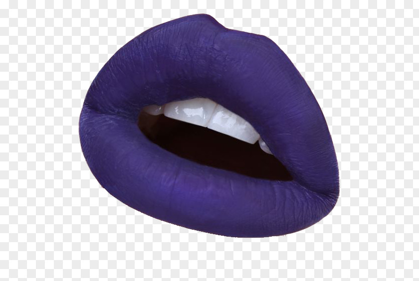 Blue And Purple Matte Lipstick Impressions Make-up PNG