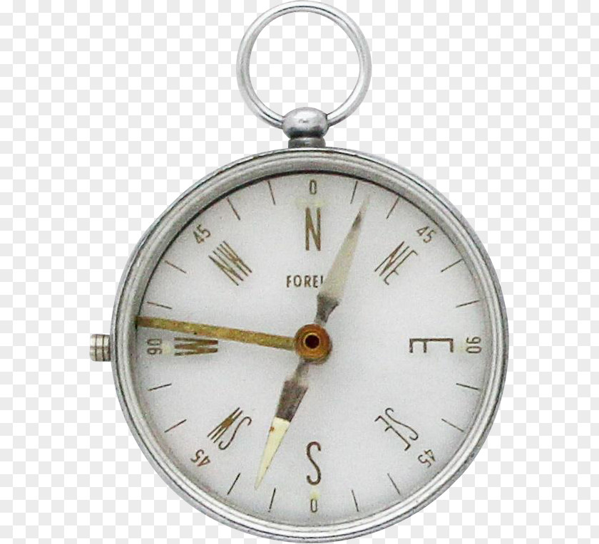 Compass Transparent Product Design Clock Metal PNG
