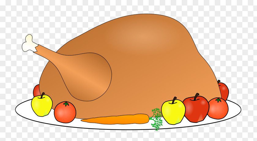 Fruit Plate Turkey Meat Clip Art Thanksgiving Day Dinner PNG