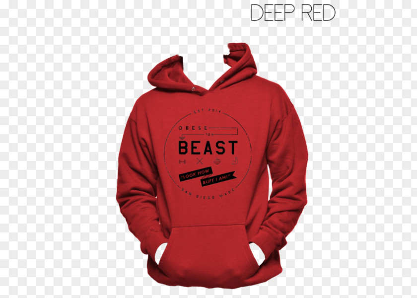 The Deep Red Hoodie T-shirt Clothing Sweater Bluza PNG