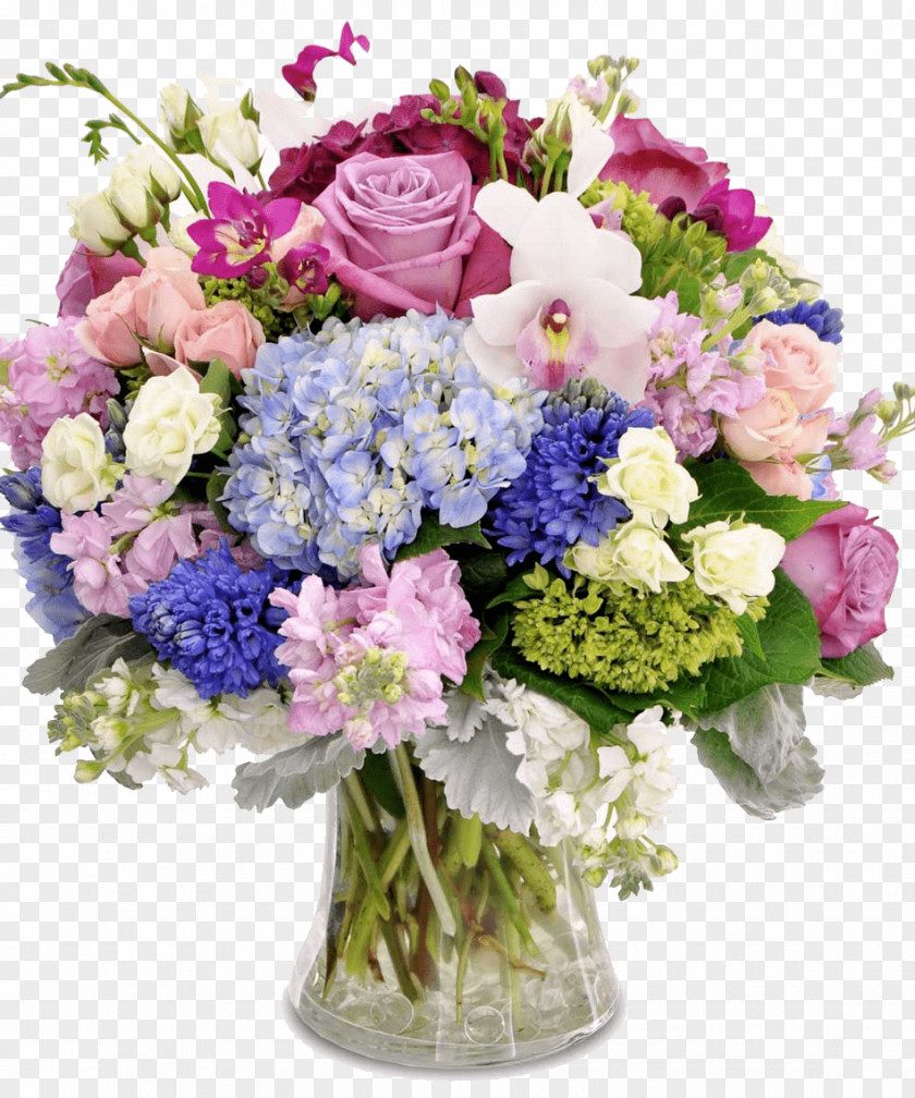 Blossoming Flower Bouquet Floristry Birthday Cut Flowers PNG