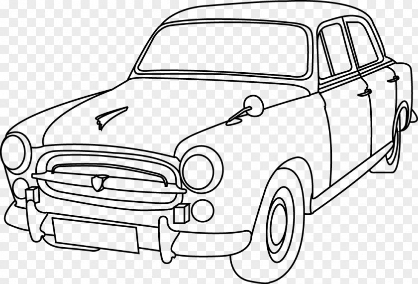 Car Line Drawing Art Automotive Design Sketch PNG