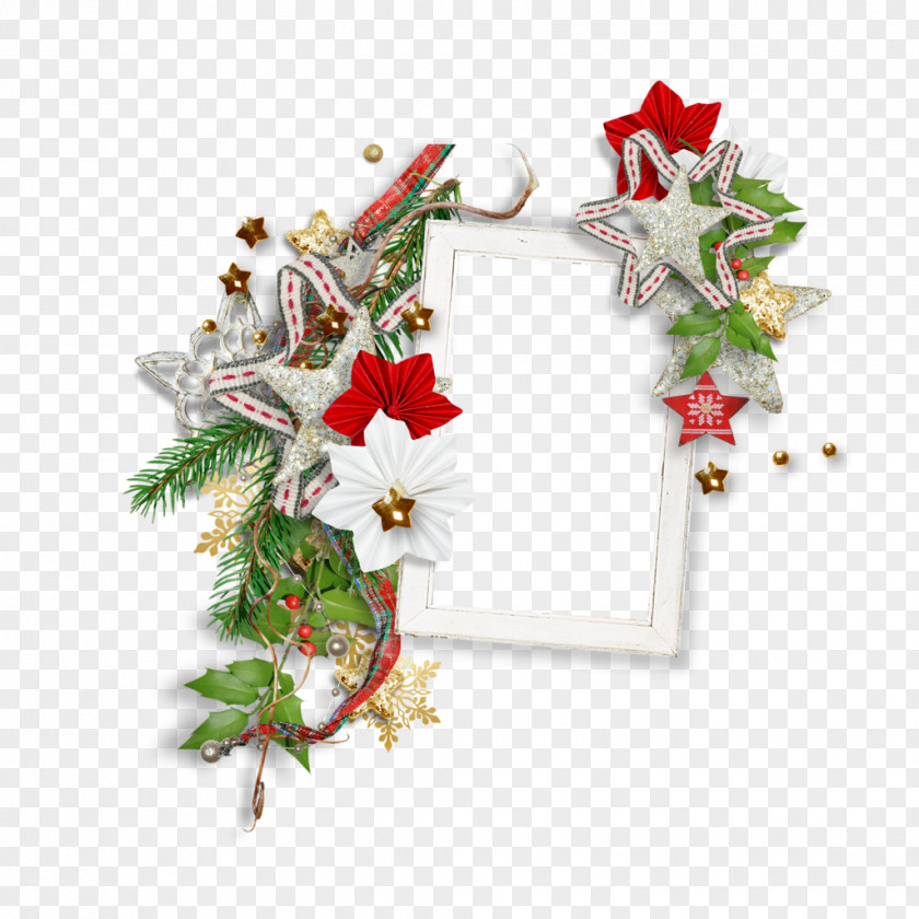 Clusters Of Stars Christmas Ornament Floral Design Wreath Cut Flowers PNG