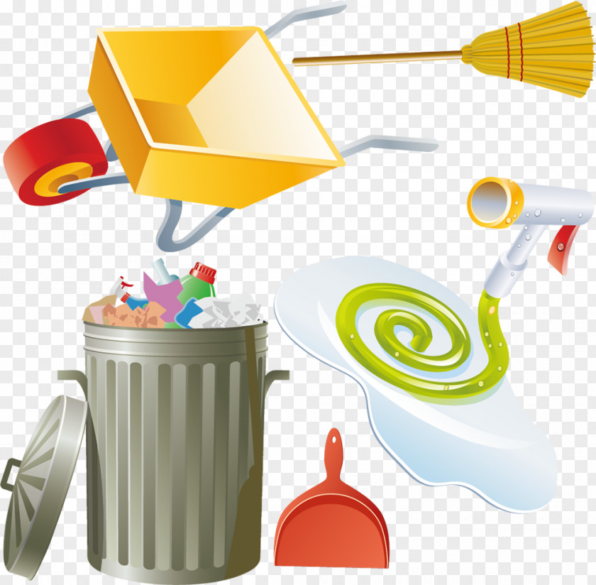Garbage Can Rubbish Bins & Waste Paper Baskets Cleaning Vector Graphics Image PNG