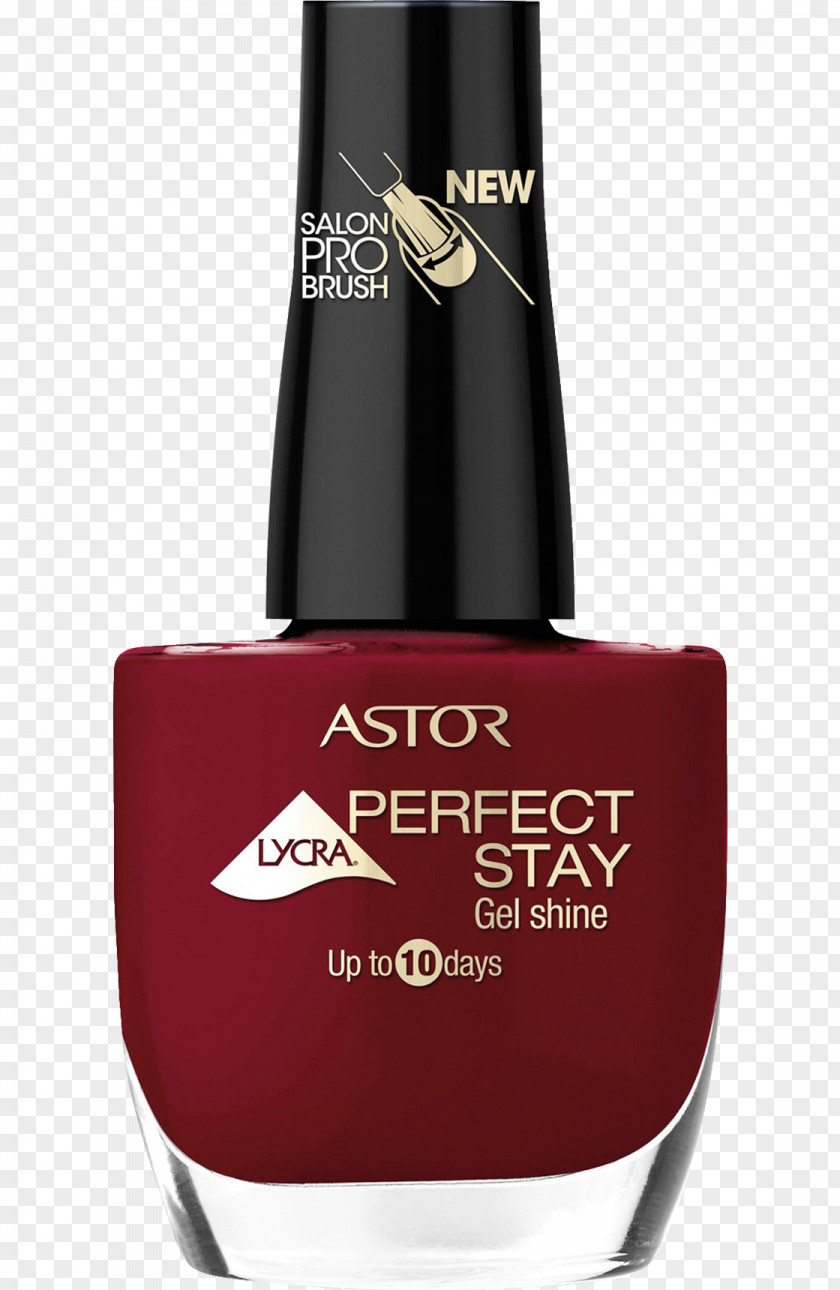 Nail Polish Lacquer Astor Gel Shine Perfect Stay Lycra 305 Lacque IT Red Cosmetics PNG